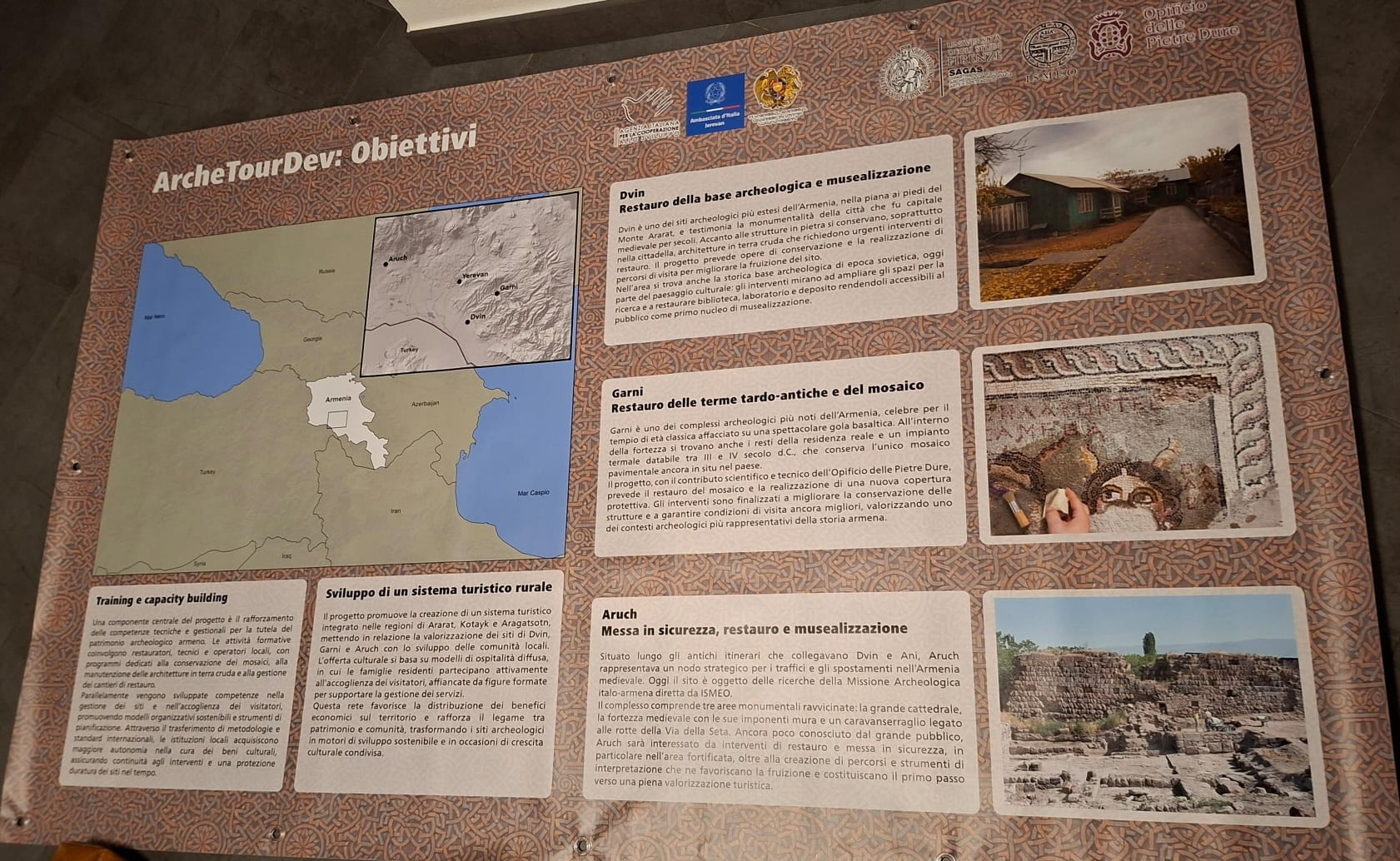 Un'infografica del progetto ArcheTourDev